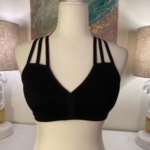 XOXO Sports bra, size xl, black